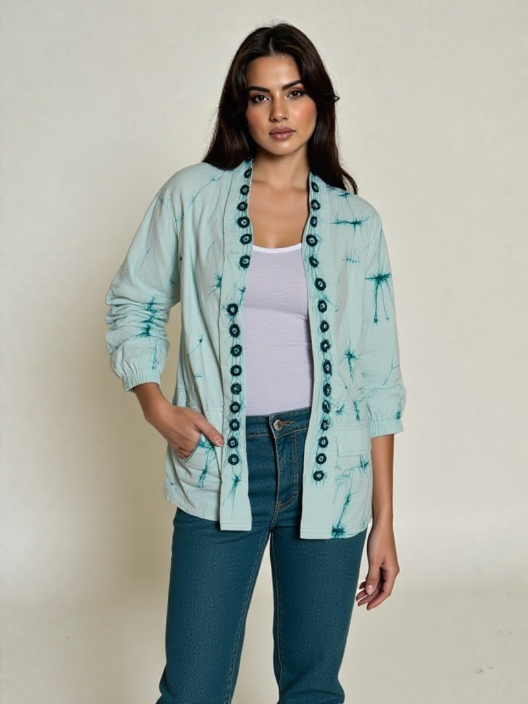 Ocean Driftwood Cotton Jacket