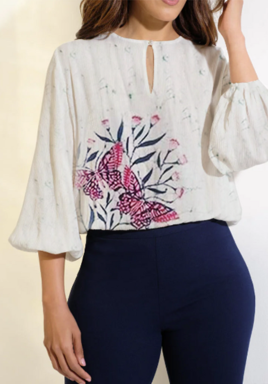 Butterfly Garden Top