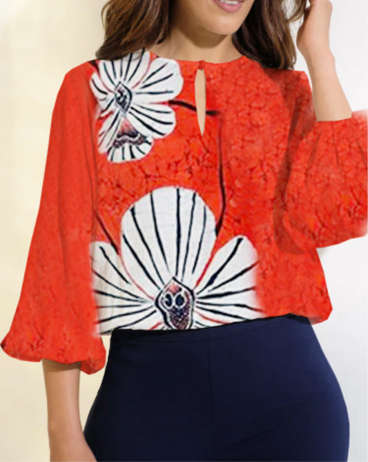 Crimson Petal Top