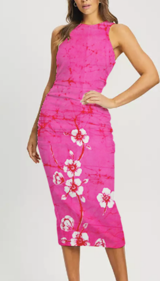 Fuchsia Blossom Dress