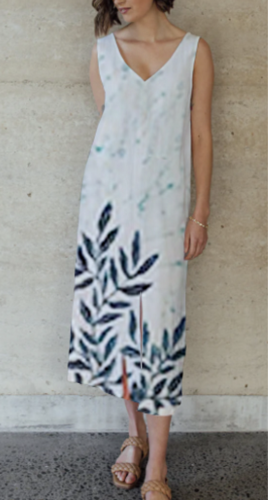 Serene Leaf Dress