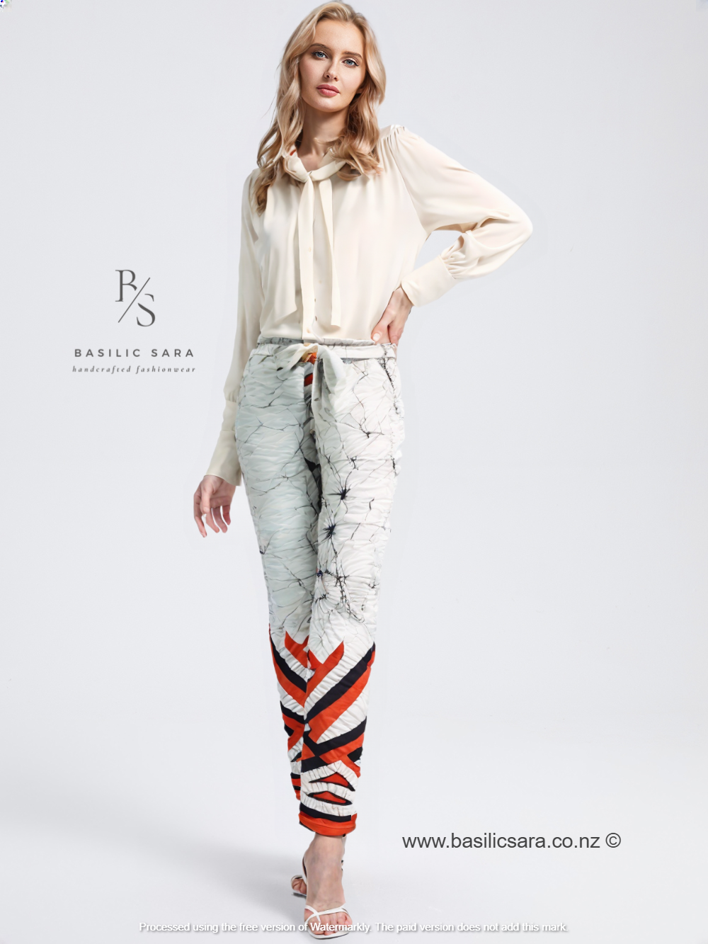 Crimson Roots Cotton Pants